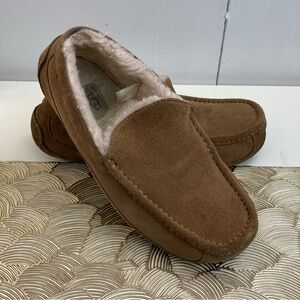 UGG Men's Brown Suede Ascot Slippers